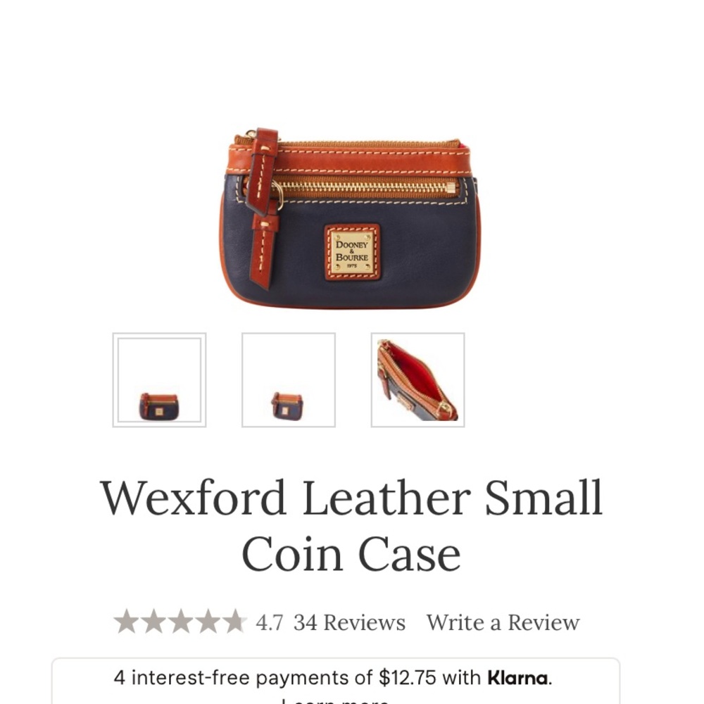 Wexford Leather Small Coin Case in EUC